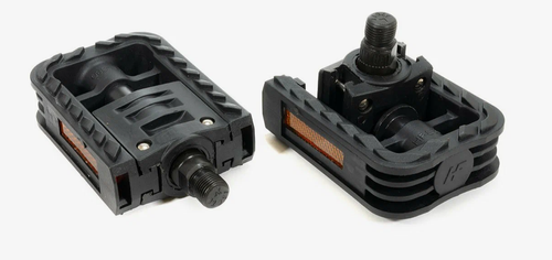 Педали TRIX FOLDING (складные) нейлоновые, 112x70мм, резьба 9/16", черные