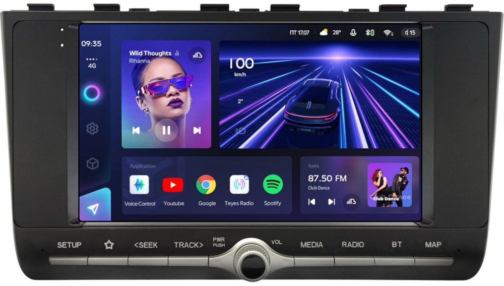 Магнитола для Hyundai Creta 2 2021-2022, Solaris HC 2024+ (BOSE и/или 360, рамка с крутилкой) - Teyes CC3L монитор 9" IPS на Android 10, 8-ядер, CarPlay, 4G SIM-слот