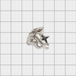 "Кляк" кольцо в серебряном покрытии из коллекции "Вокруг света" от Jenavi