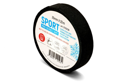 Лента хоккейная DGTAPE SPORT PRO 25мм х 25м чёрная / для клюшки