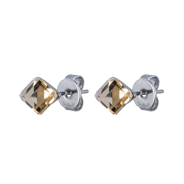 Серьги пусеты Fiore Luna  Champagne SWE2127/2 CH S