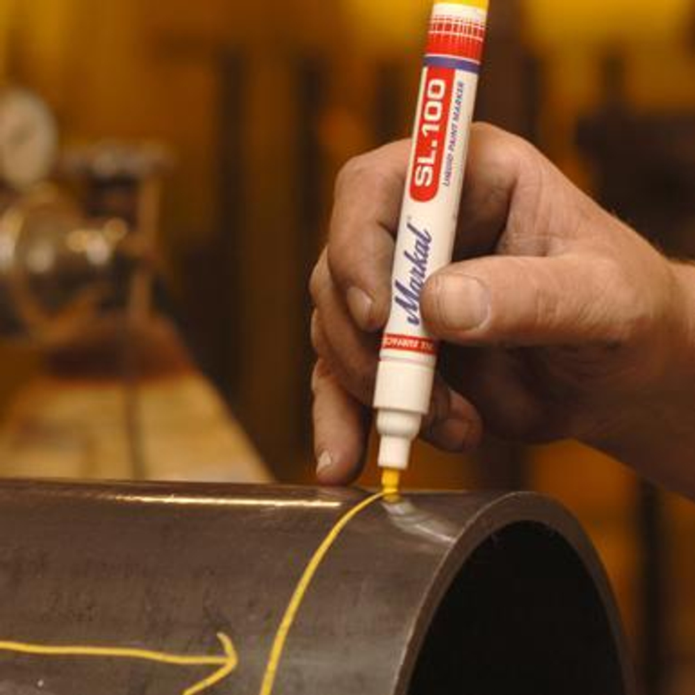 Маркер промышленный с жидкой краской Markal SL100 3мм. RED 31240320