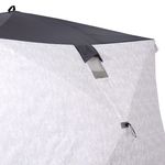 Палатка зимняя куб СЛЕДОПЫТ Thermo Premium Long 2,3х2,9м, S-6,7кв.м,3сл,утеп100гр,цв.Arctic Camo/сер