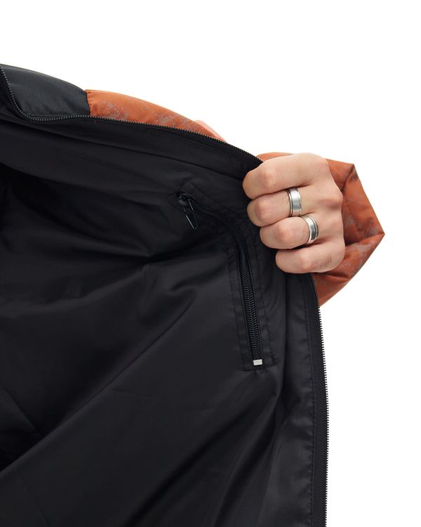 Пуховик Downjacket RF Print терракотовый - фото 7