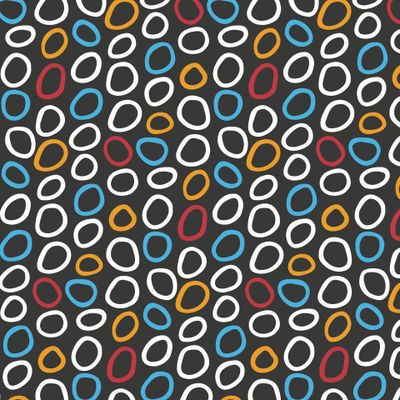 Buy interior fabric abstract circles bubbles eyelets black