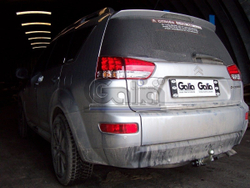 Фаркоп оцинкованный Galia C054C для CITROEN C-CROSSER 2007-, PEUGEOT 4007 2007-, MITSUBISHI OUTLANDER 2007-2012,(паспорт и сертификат в комплекте)(без электрики)