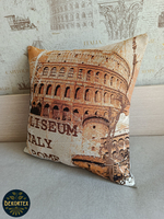 Декоративный гобеленовый чехол для интерьерной подушки Колизей 47х47