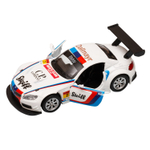 Модель 1:38  BMW Z4 GT3, белый, инерция, откр. двери