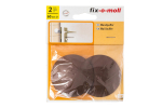 СТОПОР Д/ДВЕРИ FIX-O-MOLL НАСТЕН/САМОКЛ КОРИЧНЕВЫЙ D60ММ 2ШТ
