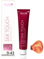 OLLIN SILK TOUCH 9/43 блондин медно-золотистый 60мл Безаммиачный стойкий краситель для волос