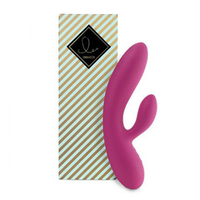 Розовый вибратор-кролик 20,2см Feelz Toys Lea Rabbit Vibrator