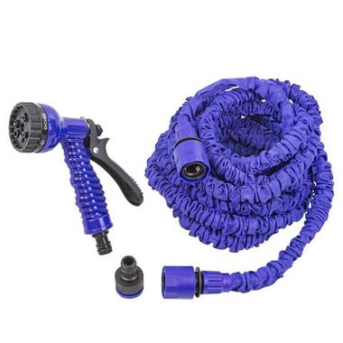 Шланг поливочный расширяющийсяв комплекте с пистолетом распылителем (иск.латекс,15м,7 режимов полива) WMC TOOLS WMC-TG7106003 New