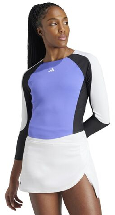 Женская теннисная футболка (dł. Рукава) Adidas Heat.Rdy Pro - разноцветный