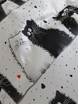 Пододеяльник сатин Milky Garden "Tomcat" 2-спальный на молнии 175х215 см