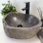 Раковина из речного камня RS-63467 (49*36*15) 0122
