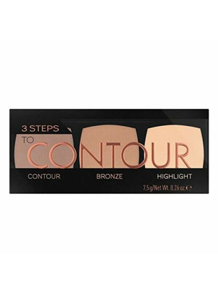 Хайлайтеры и скульптурирующие средства Макияж в виде пудры Catrice 3 Steps to Contour палитра (7,5 g)