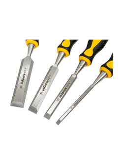 Набор из стамесок Inforce 4 шт., 6, 12, 18, 25 мм 06-15-03