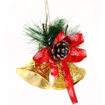 Украшение новогоднее «Колокольчики хвойные» 10 см, золото