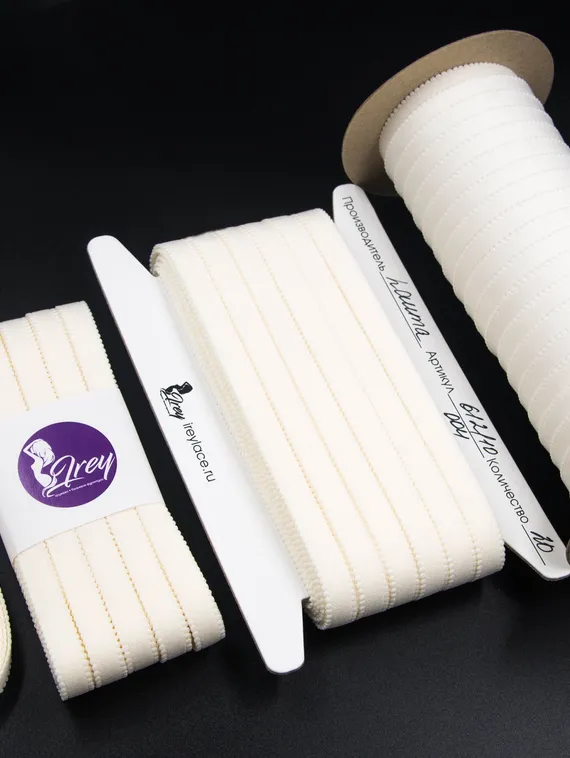 004 612/10 ОПТ Бретель Lauma Fabrics, 10 мм, айвори 004