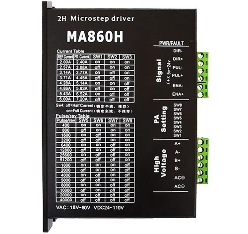 Драйвер шагового двигателя MA860H, 7.2А, 18-80V