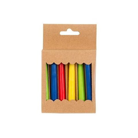 Свечи для торта ЭКО ассорти, 12 штук