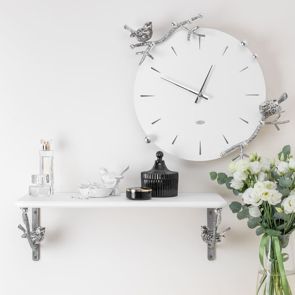 Часы настенные Терра Серебро