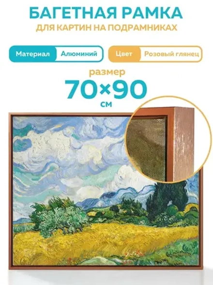 Металлическая багетная рама 70х90 см