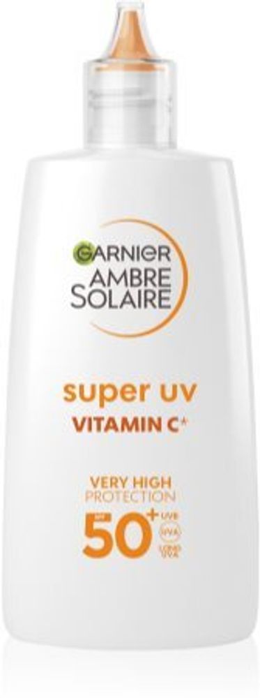 Garnier легкая защитная жидкость для гиперпигментации с витамином С Ambre Solaire Super UV