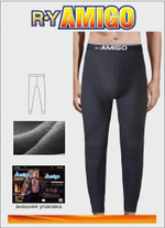 Термо(штаны)муж. Amigo 11677 флис(норма)
