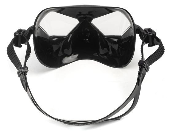 Маска Salvimar Incredibile черный силикон/прозрачные линзы
