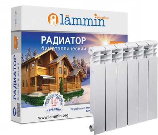 Радиатор биметаллический LAMMIN PREMIUM BM 500/80