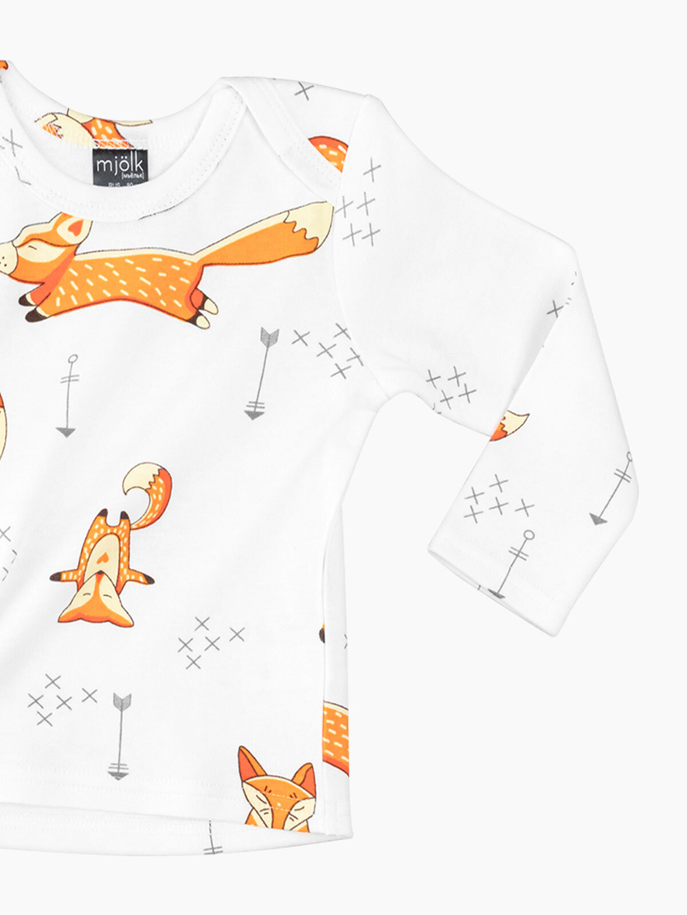 Футболка с длинным рукавом Mjölk Лисички