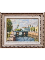 Картина маслом "Никольский собор" Галатов