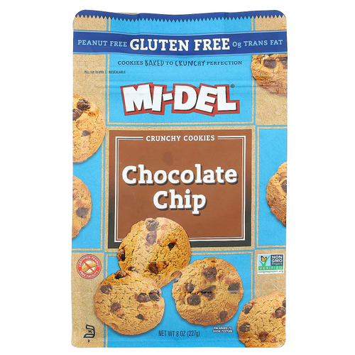 Mi-Del Cookies, хрустящее печенье, с шоколадной крошкой, 227 г (8 унций)