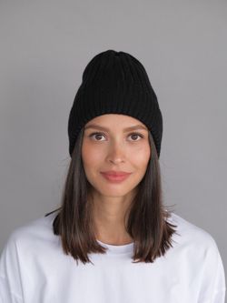 вязаная шапка резинкой