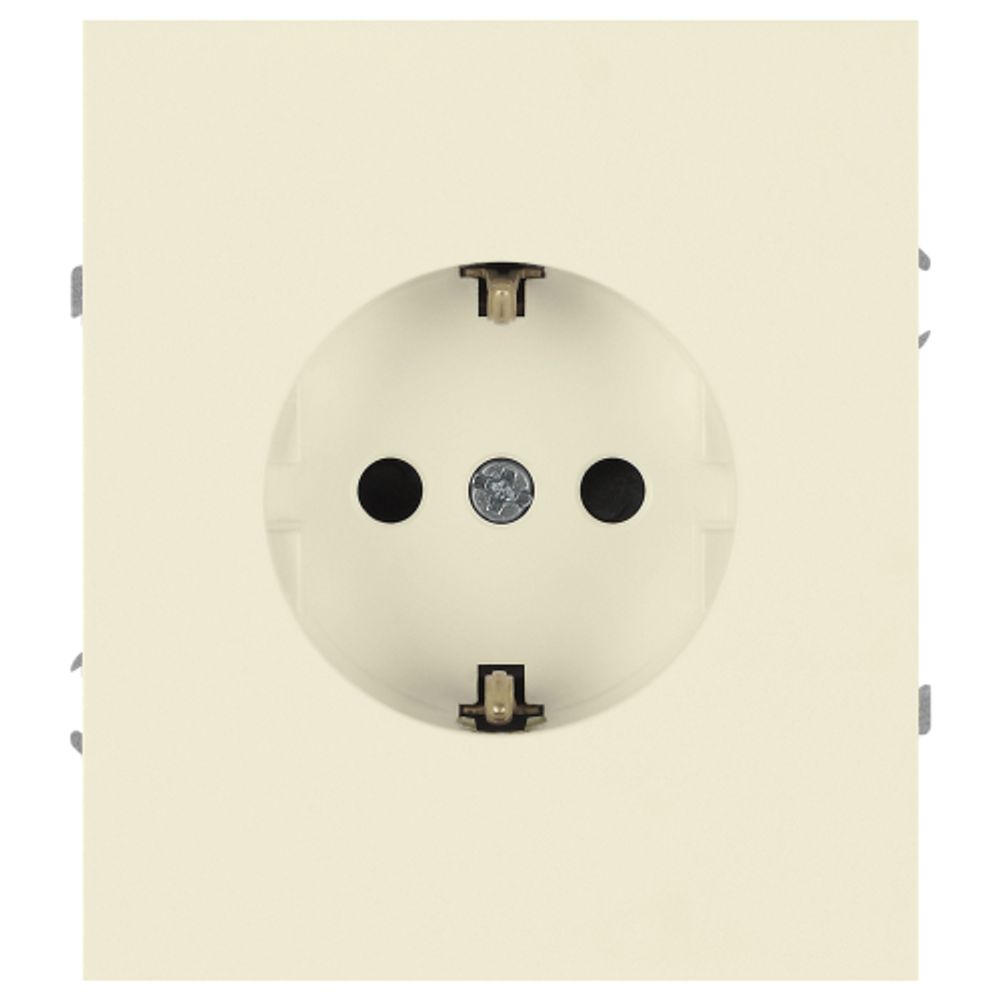Розетка ЭРА Arktik 16-2102-02 с заземлением 2P+E Schuko со шторками 16А-250В слоновая кость | Эра Arktik