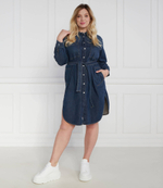 Платье с ремешком plus size Persona by Marina Rinaldi - темно-синий(1221333)