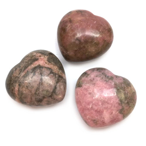 Родонит 26х25 мм, сердце