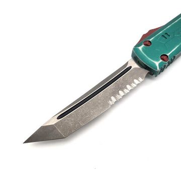 Автоматический нож Microtech MT_123-11BH Ultratech T/E,  рук-ть "Bounty Hunter", клинок стоунвош, 1/2 серрейтор