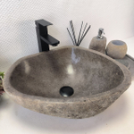 Раковина из речного камня RS-63591 (45*40*15) 0122