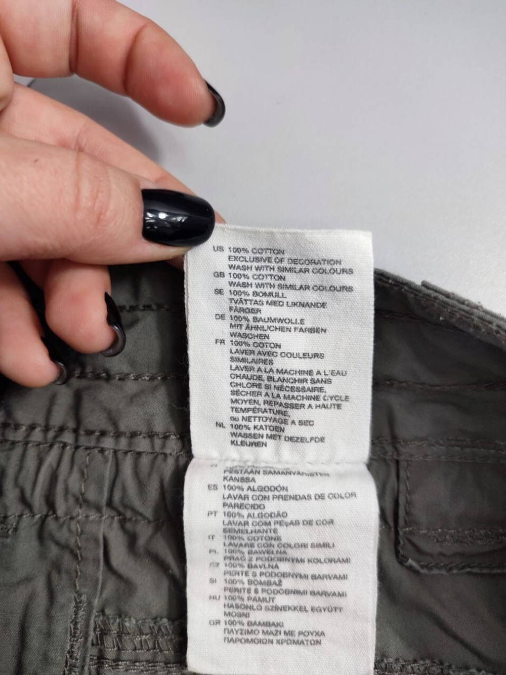 Брюки-капри H&M Sport из хлопка 42 размер