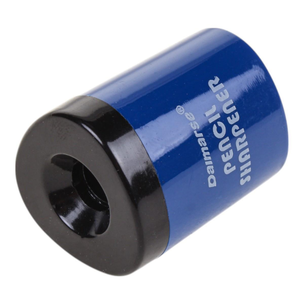 Точилка "Офис" с контейнером, 1 отверстие, 3 цвета микс