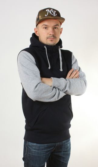 Толстовка  GOOD LIFE wood/688 темно-синий