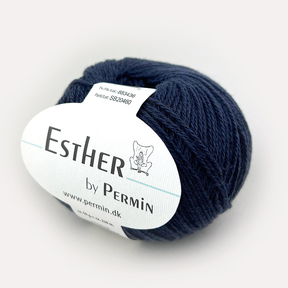 Пряжа для вязания PERMIN Esther 883436, 55% шерсть, 45% хлопок, 50 г, 230 м PERMIN (ДАНИЯ)