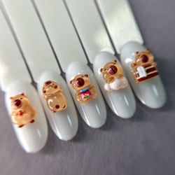 1857 Фигурки объёмные "Капибара" 5 шт