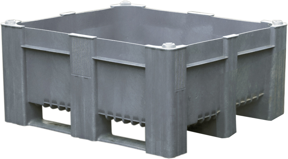 BoxPallet 1200х1000х540 мм сплошной, арт. 11-100-LA (540) серый, код: 01999