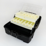 Ящик-органайзер двухполочный (330*200*175мм), Олива