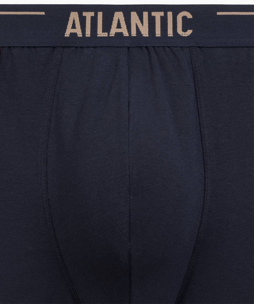 Мужские трусы шорты Atlantic, набор из 5 шт., хлопок, темно-синие, 5SMH-004