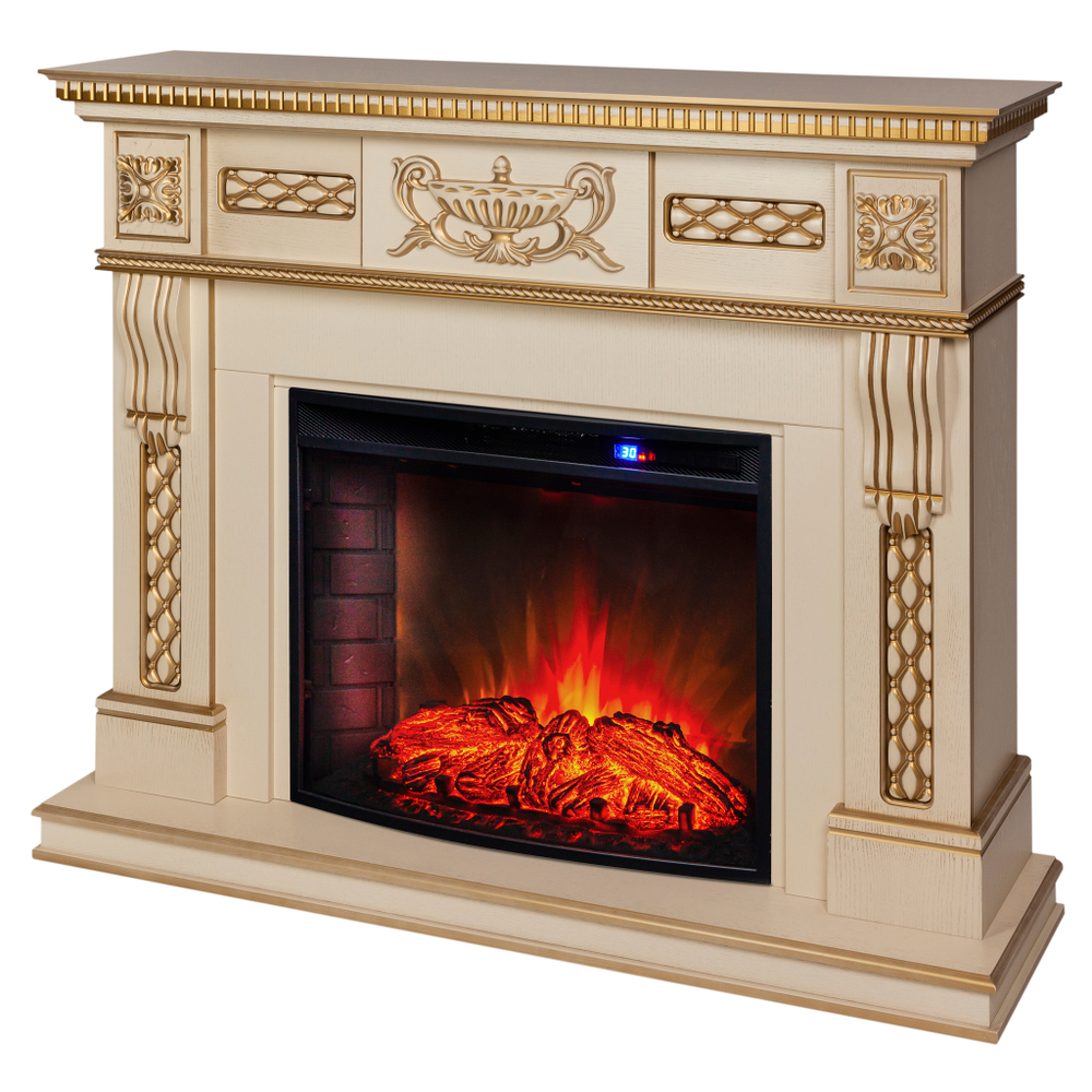 Каминокомплект Real Flame Corsica Lux 25,5/26 WT с очагом Evrika 25,5