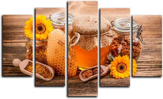 Модульная картина " Домашний мед "